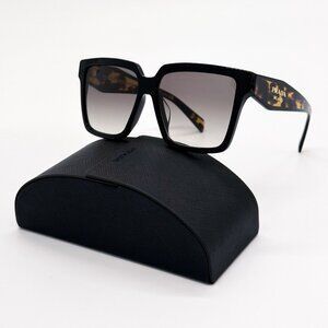 ?- New Authentic Prada SPR30Y 68013 1AB-5S0 120 3N logo-detail cat-eye sung… Prada | Accessories | New Authentic Prada Spr3y 6803 1ab5s0  main image 2